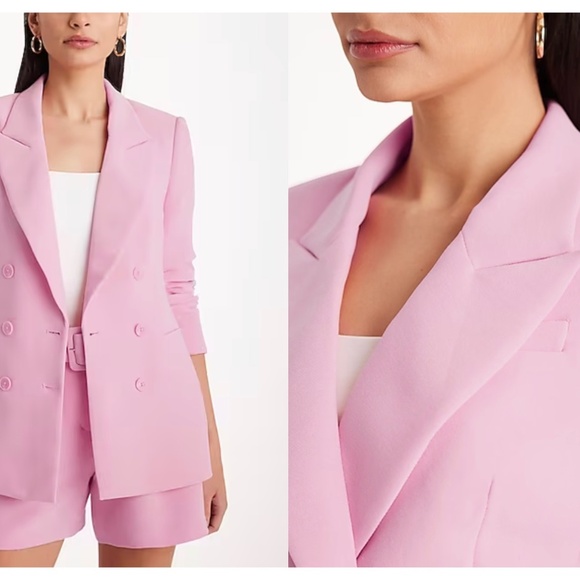 Express Pink Blazer and Shorts Set - Picture 4 of 4